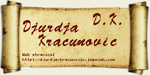 Đurđa Kračunović vizit kartica